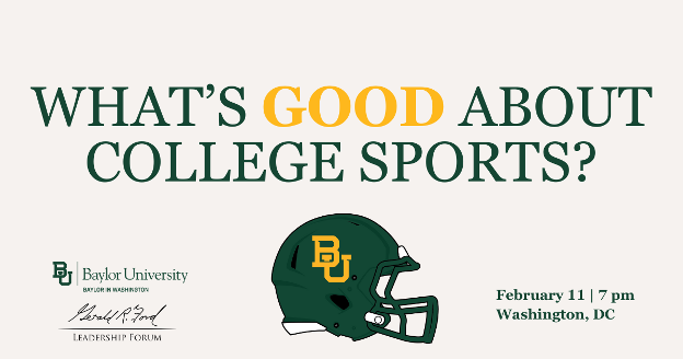 What's Good About College Sports Event Graphic